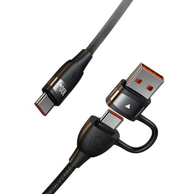 Kabel USB/USB-C - USB-C USAMS U85 PD Fast Charge 100W 1.2 m Czarny