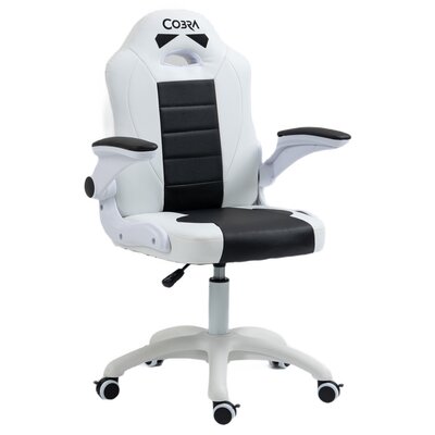 Fotel gamingowy COBRA Junior Pro Biało-czarny
