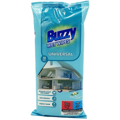 Buzzy Pleasant Scent Chusteczki Nawilżane Uniwersalne 48 Szt.