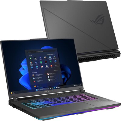 Laptop ASUS ROG Strix G16 G614JI-N3127W 16" IPS 165Hz i7-13650HX 16GB RAM 1TB SSD GeForce RTX4070 DLSS 3 Windows 11 Home