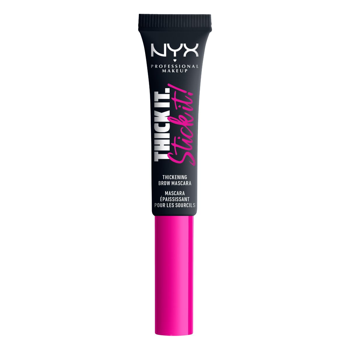 NYX Professional Makeup Thick It. Stick It. wegańska maskara w żelu do brwi black, 7 ml
