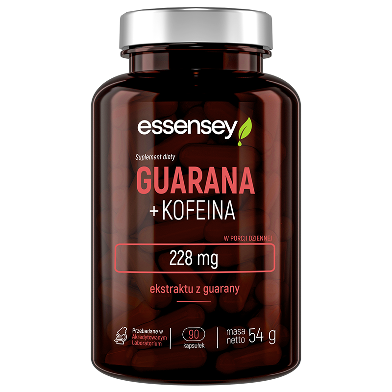 Essensey Guarana+Kofeina suplement diety, 90 kaps./1 opak.