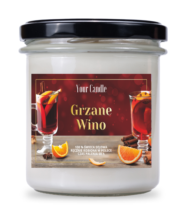 Your Candle zapachowa Świeca sojowa Grzane Wino, 300 ml