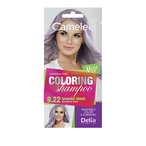 Delia Cameleo Coloring Shampoo szampon koloryzujący do włosów 9.22 lawendowy blond, 40 ml
