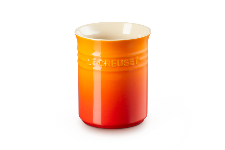 Le Creuset -  Mały pojemnik na przybory kuchenne kamionka płomienny