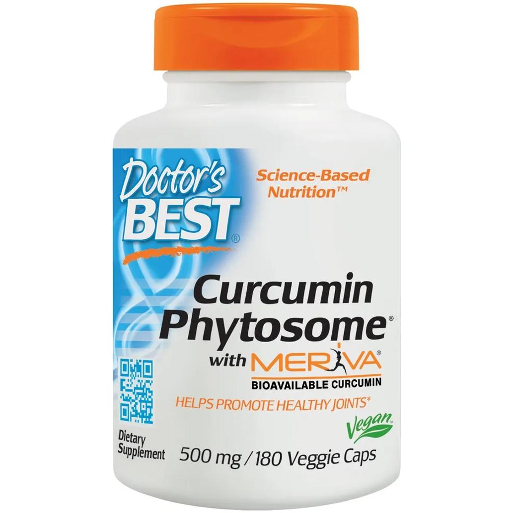 Doctor's Best Curcumin Phytosome + Meriva suplement diety kurkumina, 500mg, 180 kaps./1 opak.