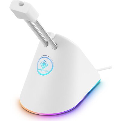 Uchwyt DELTACO Mouse bungee GAM-044-W-RGB Biały