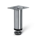 Nóżka meblowa GTV BD-100, cylindryczny, H=100 mm, fi30 mm, stal, chrom