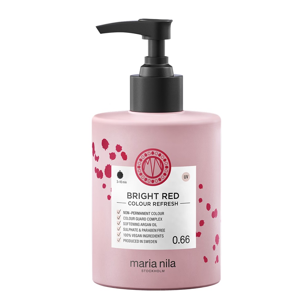 Maria Nila Colour Refresh maska koloryzująca do włosów 0.66 Bright Red, 300 ml