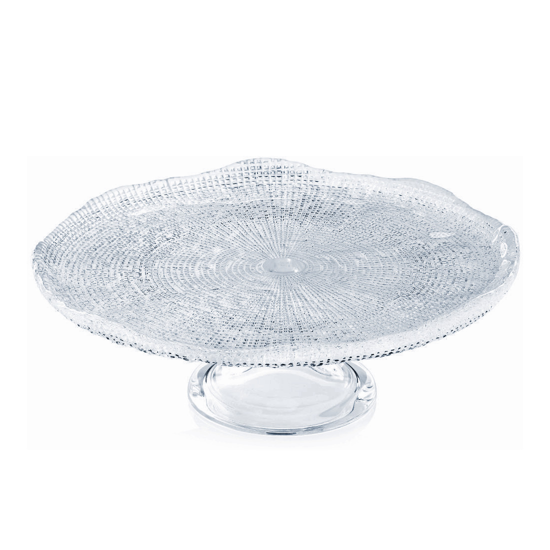 IVV - Patera na nóżce Diamante 32cm Przezroczysta