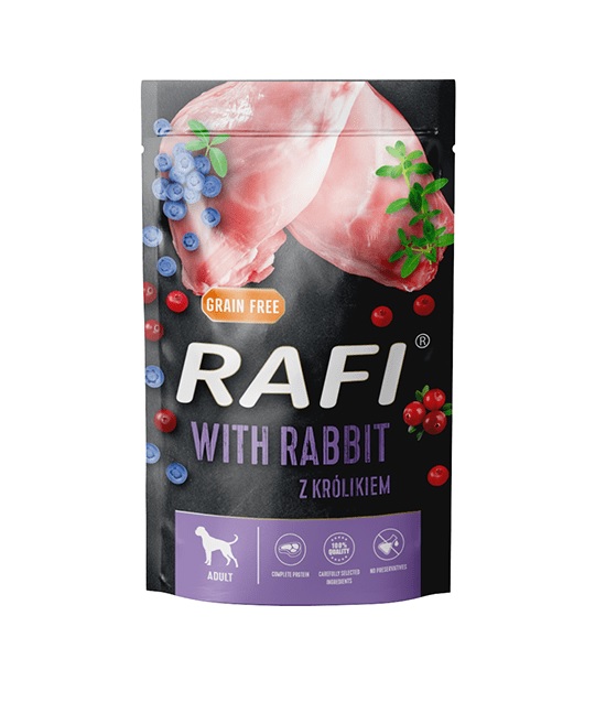 RAFI z królikiem, borówką i żurawiną dla psa 500 g