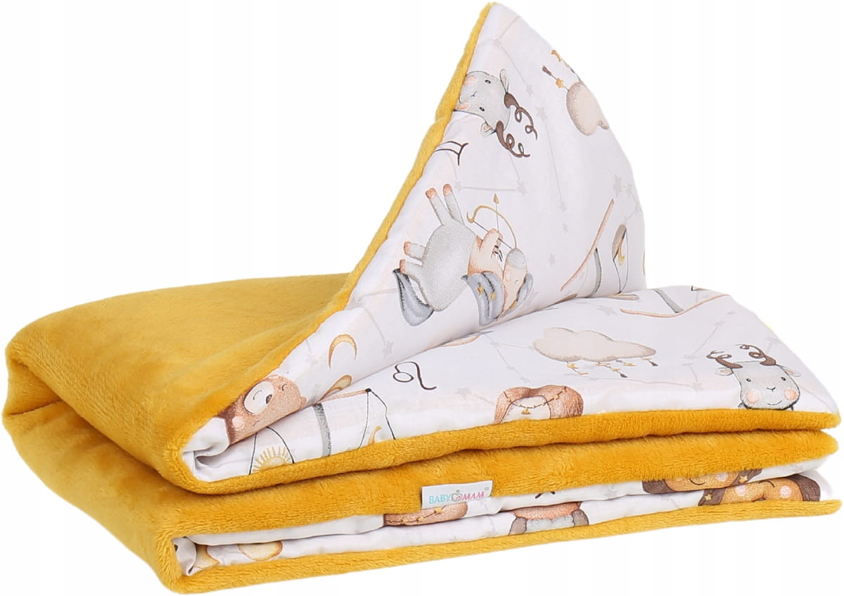 Babymam kocyk dla niemowląt uniwersalny dwustronny