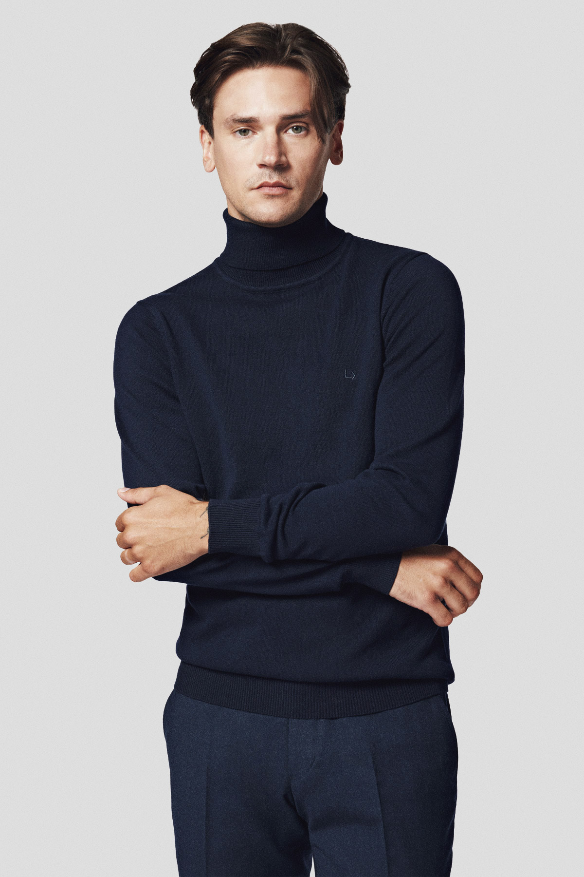 Lancerto Golf Ciemnogranatowy z Bawełną Slink