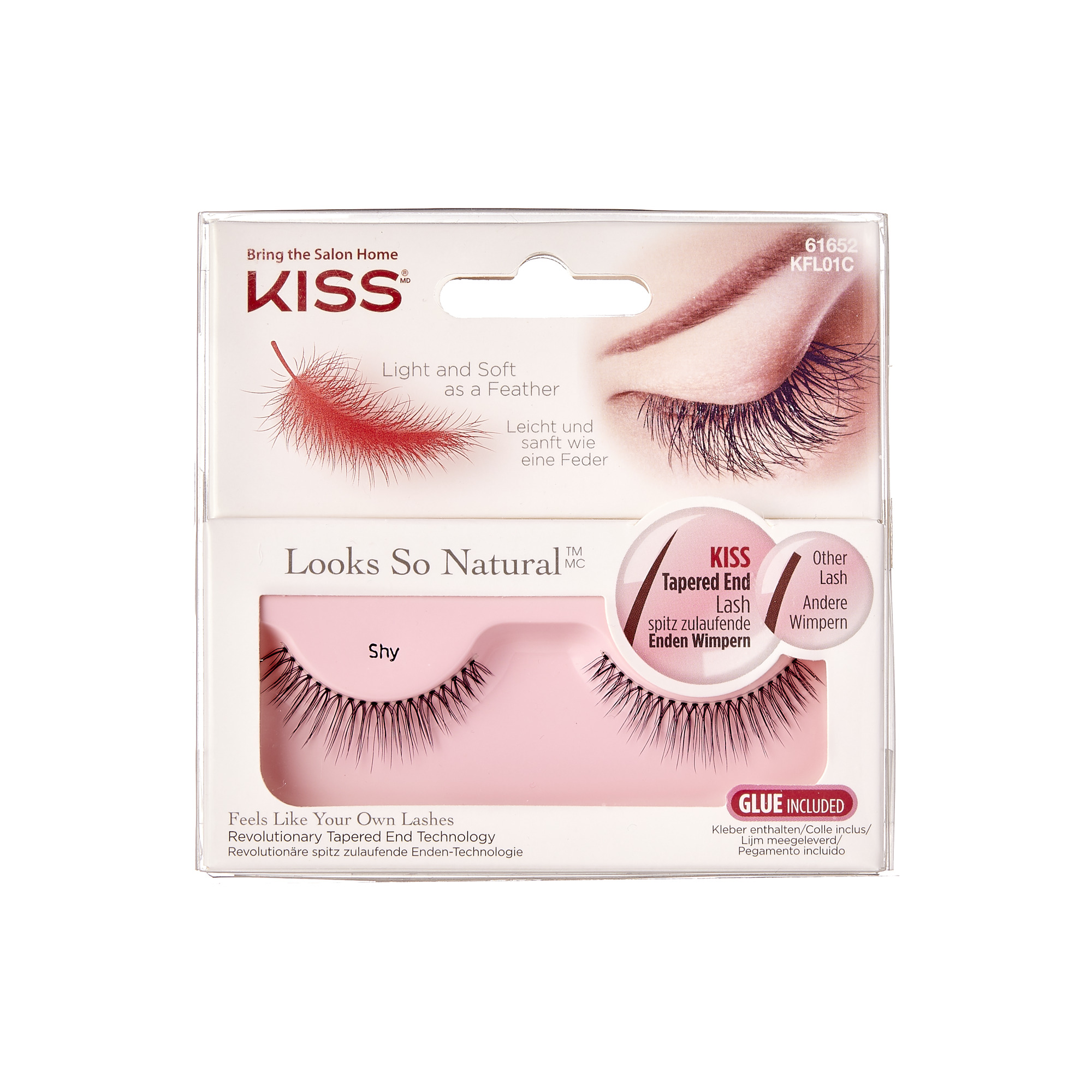 Kiss So Natural sztuczne rzesy shy, 1 para