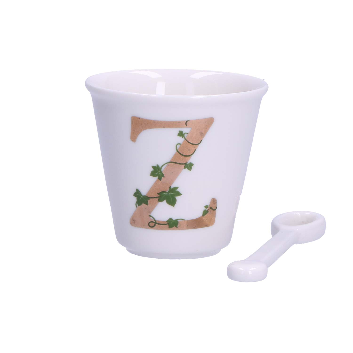 La Porcellana Bianca - Filiżanka z łyżeczką z literą Z 75 ml Unico