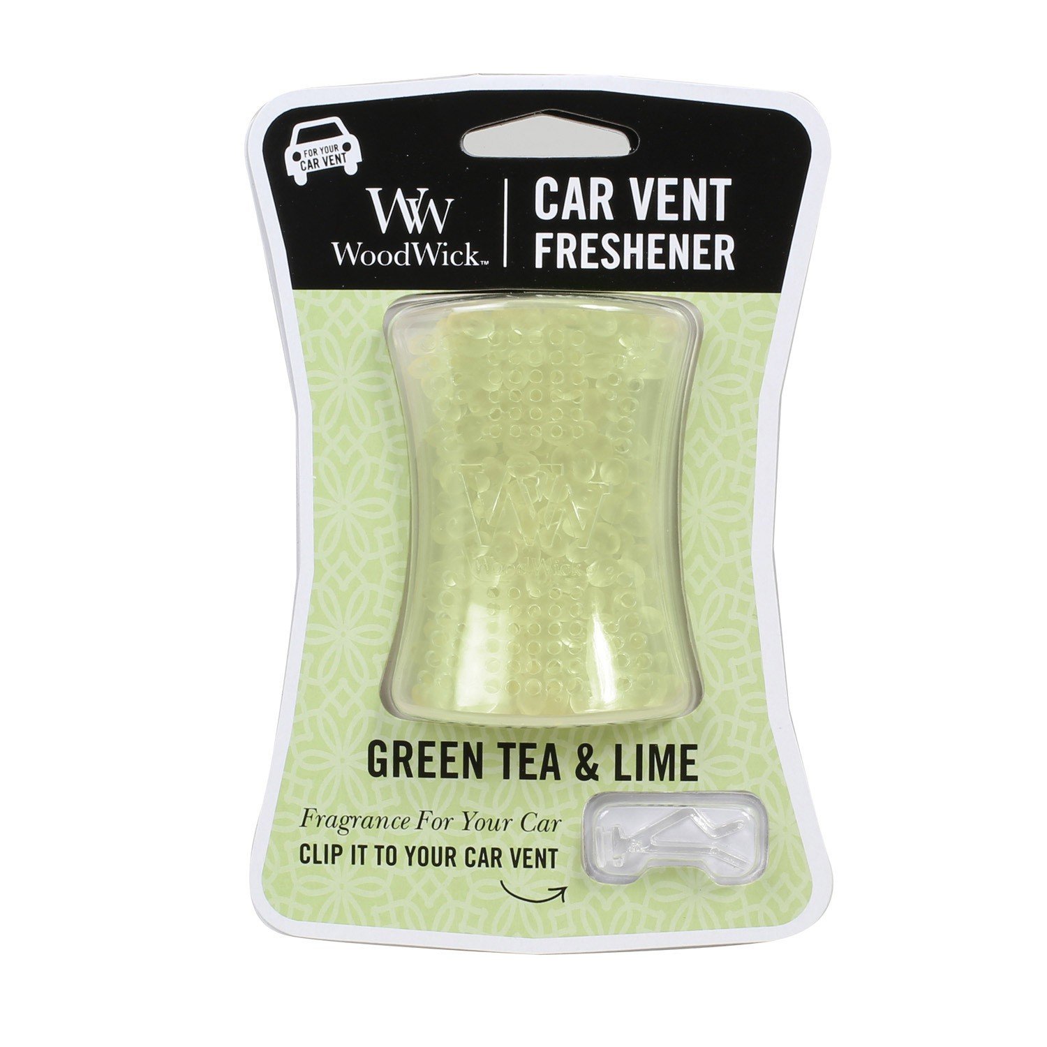 WoodWick - Odświeżacz do samochodu Green Tea & Lime