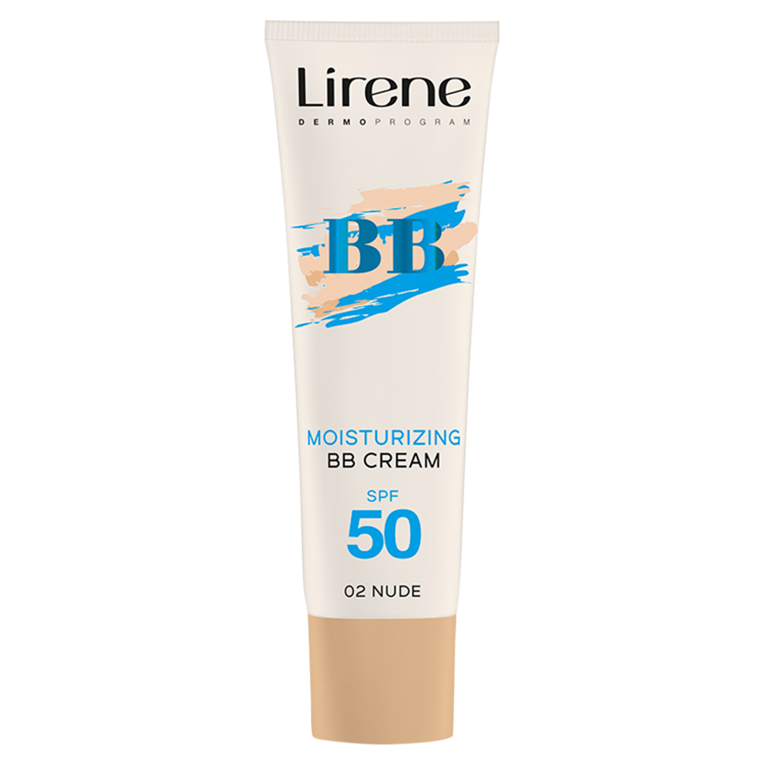 Lirene Dermoprogram nawilżający krem BB koloryzujący z SPF50 02 nude, 30 ml