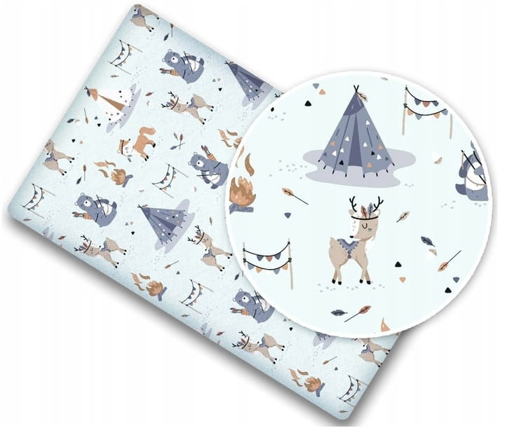 Prześcieradło bawełna materiałowe 160x80 Babymam