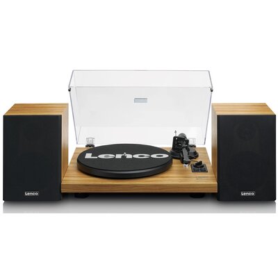 Gramofon LENCO LS-500OK Drewno, Manualny, Napęd paskowy, BT, Kolumny głośnikowe w zestawie, Prędkość odtw. 33 1/3,45 obr./min