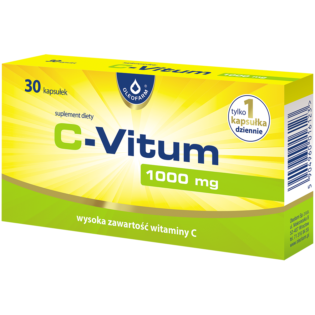 C-Vitum 1000 mg suplement diety, 30 kaps./1 opak.