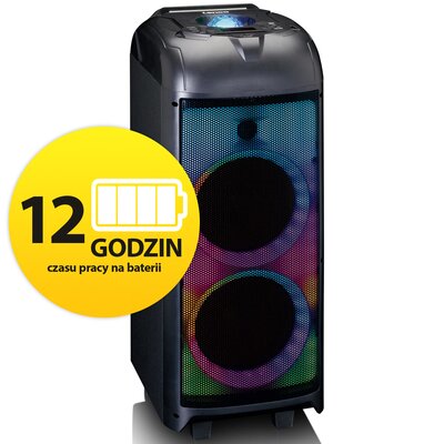 Power audio LENCO PA-260BK Mikrofon Karaoke