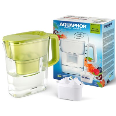 Dzbanek filtrujący AQUAPHOR Kompakt Limonkowy