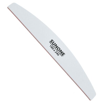 Pilnik do paznokci SUNONE Łódka 180/240 Biały (1 szt.)
